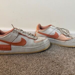 Nike Air Force 1 in White and Orange